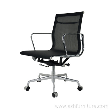 Simple Black Mid-back Design Swivel Office Chair